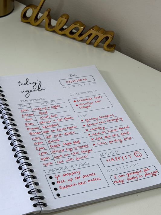 Daily Agenda Planner - Stripes