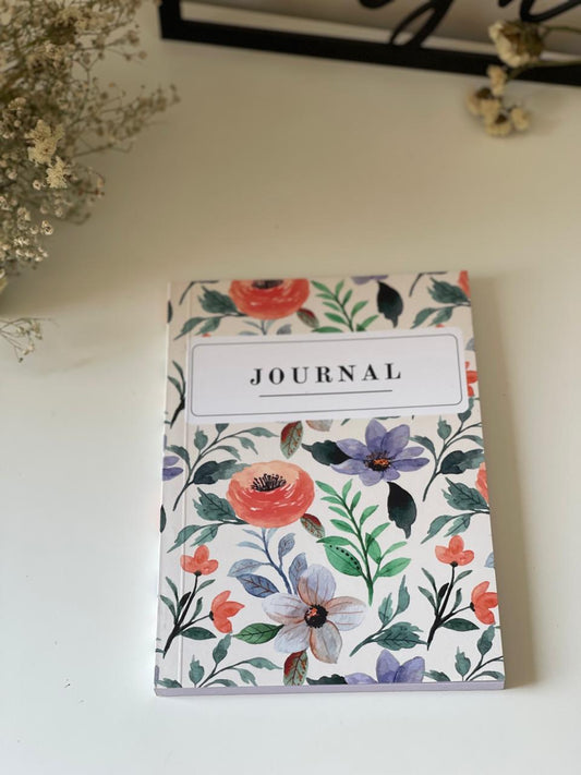 Floral Plain Notebook