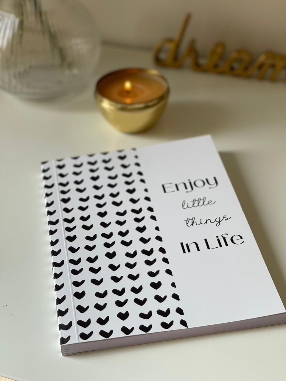 B&W Heart Notebooks- Plain
